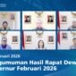 Rapat Dewan Gubernur 18–19 Februari 2026 menetapkan Bank Indonesia tetap menahan BI-Rate di 4,75 persen. Foto: Istimewa