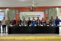 Pertamina Patra Niaga Regional Sumbagut memperkuat pengamanan Obvitnas dan jalur pipa BBM melalui sosialisasi di Aula Kantor Camat Medan Belawan, Kamis (5/2/2026). Foto: Istimewa