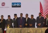 Penandatanganan perjanjian bisnis strategis antara PSN WIRARAJA Green Renewable Energy & Smart Eco-Industrial Park (GESEIP) di Galang, Batam, dengan sejumlah perusahaan Amerika Serikat, Rabu (18/2/2026). Foto: Istimewa