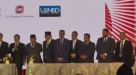Penandatanganan perjanjian bisnis strategis antara PSN WIRARAJA Green Renewable Energy & Smart Eco-Industrial Park (GESEIP) di Galang, Batam, dengan sejumlah perusahaan Amerika Serikat, Rabu (18/2/2026). Foto: Istimewa