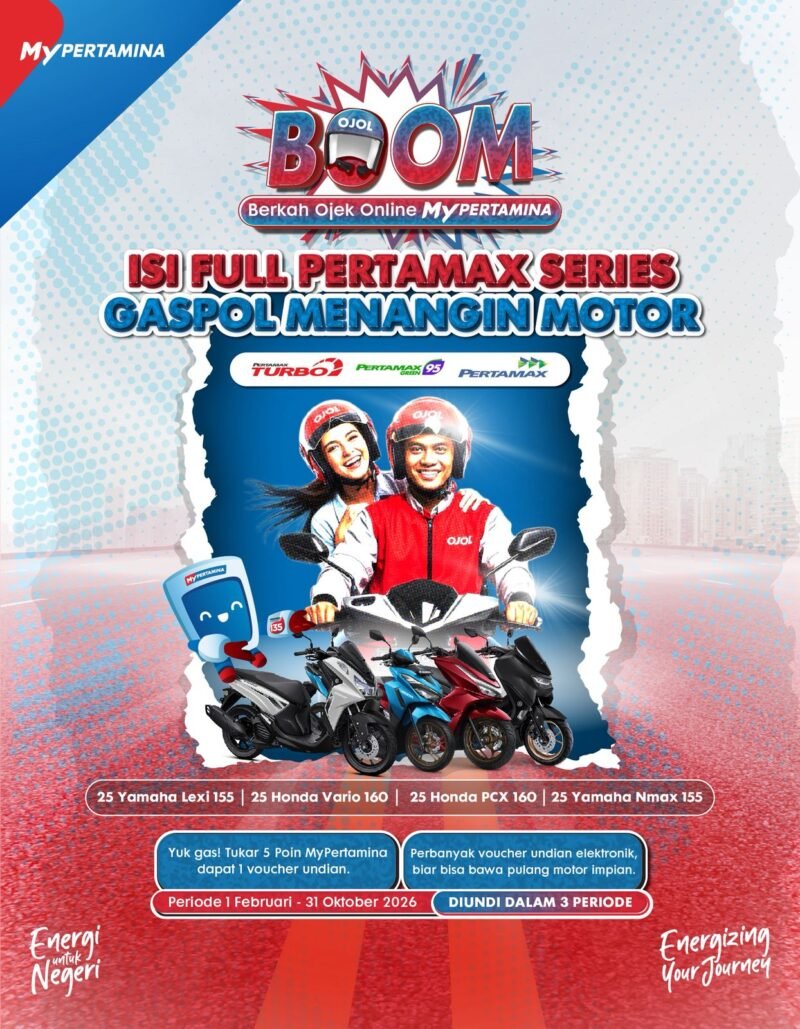 Pertamina Patra Niaga Regional Sumbagut berikan promo MyPertamina memberikan program 2026, mitra pengemudi ojek online (ojol)
