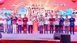 Wakil Walikota Batam Li Claudia Chandra menghadiri Perayaan Cap Go Meh 2026 di Pacific Palace Hotel, Jumat (27/2/2026). Foto: Humas Diskominfo Batam