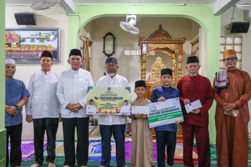 Safari Ramadan di Masjid Ar-Rahim, Jalan Usman Harun, Teluk Keriting, Kota Tanjungpinang, Sabtu (14/3/2026). Foto: Diskominfo Kepri