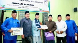 Safari Ramadan 1447 Hijriah di Musala Al-Hidayah, Kelurahan Sei Lekop, Kecamatan Sagulung, Kamis (5/3/2026). Foto: Humas Diskominfo Batam