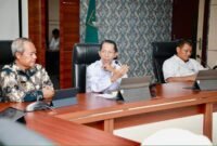 Wako Batam Amsakar Achmad, dalam Entry Meeting Evaluasi Perencanaan dan Penganggaran Tahun Anggaran 2026 bersama Perwakilan BPKP Provinsi Kepri di Kantor Wali Kota Batam, Rabu (11/3/2026). Foto: Humas Diskominfo Batam