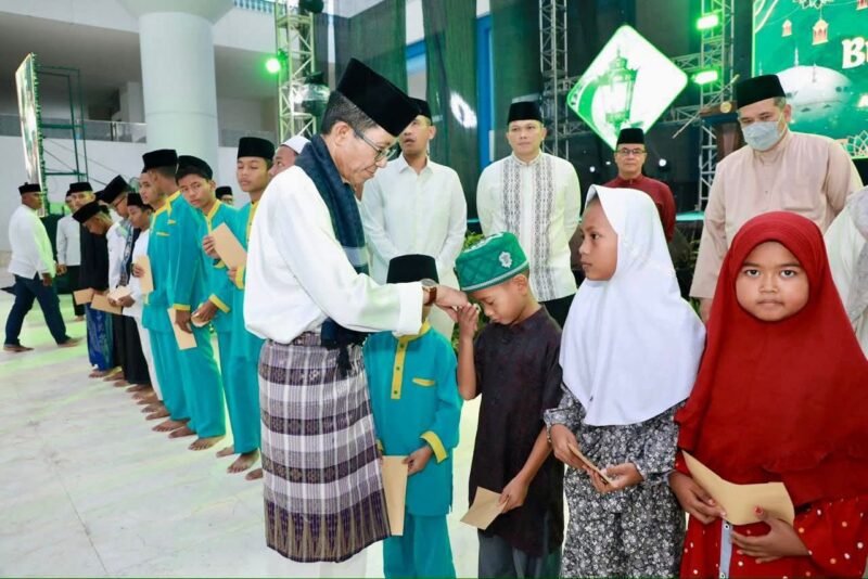 Peringatan Malam Nuzululqur’an tingkat Kota Batam di Masjid Sultan Mahmud Riayat Syah, Batuaji, Jumat (6/3/2026). Foto: Humas Diskominfo Batam