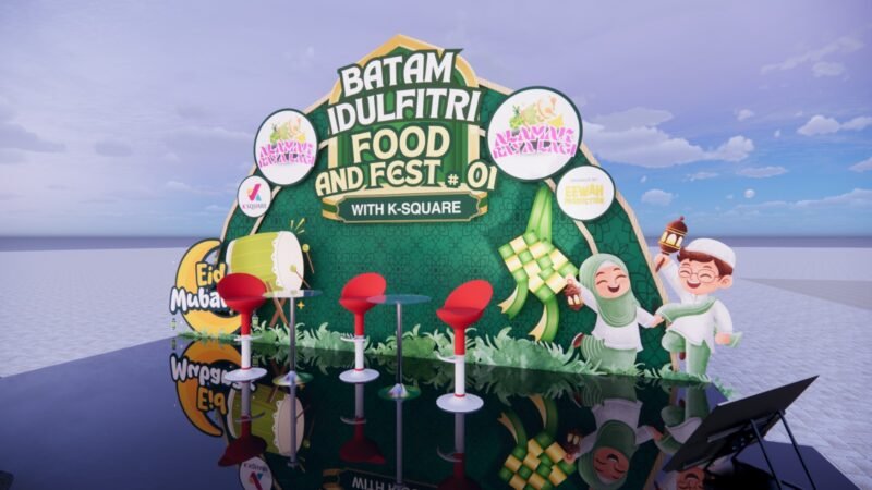 Event kuliner dan seni Batam Idul Fitri Food & Art Fest #1., di K Square Mall Batam pada 21 Maret hingga 4 April 2026. Ilustrasi
