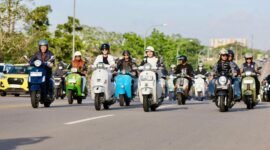 Kegiatan riding bersama ratusan anggota komunitas Vespa Batam dalam agenda bertajuk “Salam Satu Aspal”, belum lama ini. Foto: Humas Diskominfo Batam