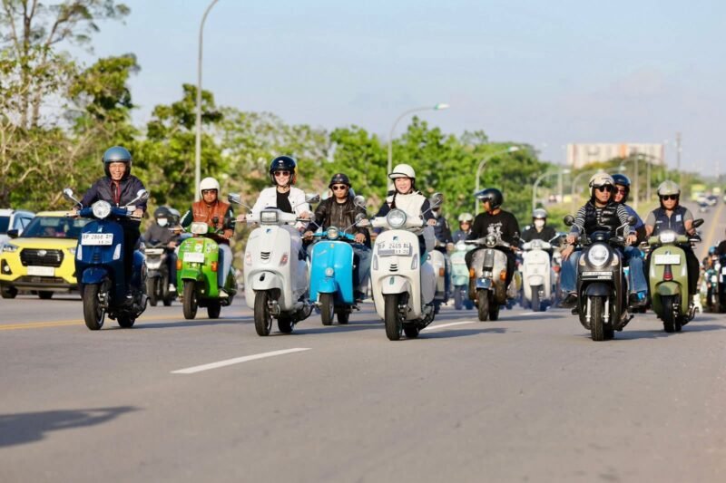 Kegiatan riding bersama ratusan anggota komunitas Vespa Batam dalam agenda bertajuk “Salam Satu Aspal”, belum lama ini. Foto: Humas Diskominfo Batam