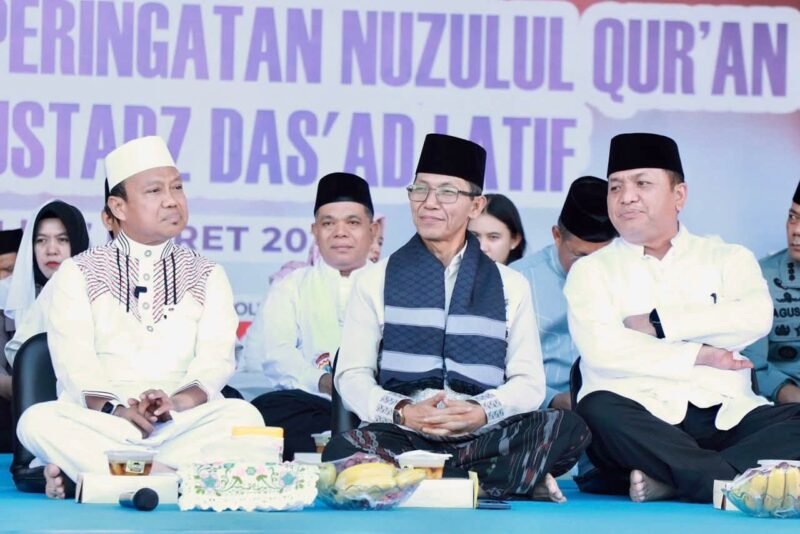 Silaturahmi Kebangsaan dan Peringatan Nuzululqur’an 1447 Hijriah yang digelar Polresta Barelang di halaman Mapolresta Barelang, Sabtu (7/3/2026). Foto: Humas Diskominfo Batam