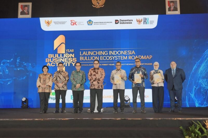 Bullion Indonesia sekaligus meluncurkan Indonesia Bullion Ecosystem Roadmap. Acara bertema “Consolidating the First Year, Strengthening the Next Phase, kemarin. Foto: Istimewa