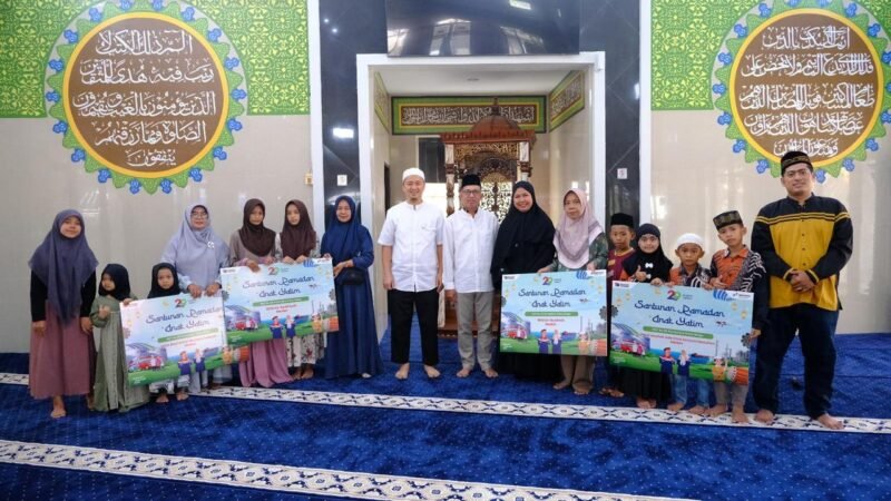 BDI Pertamina Patra Niaga Regional Sumbagut menggelar tausiyah dan santunan anak yatim di Masjid Taqwa Kantor Pertamina Patra Niaga Regional Sumbagut, Medan, Jumat (6/3/2026). Foto: Istimewa