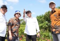 Amsakar Achmad, meninjau sejumlah proyek pembangunan pada hari pertama kerja usai libur bersama Idulfitri 1447 H, Rabu (25/3/2026). Foto: Humas BP Batam