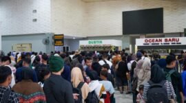 Warga Batam mudik melalui Pelabuhan domestik di wilayah kerja BP Batam. Foto: Istimewa