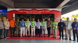 Posko Angkutan Lebaran beroperasi selama 18 hari, mulai 13 Maret hingga 30 Maret 2026, di Bandara Internasional Hang Nadim Batam, Kamis (12/3/2026). Foto: Istimewa