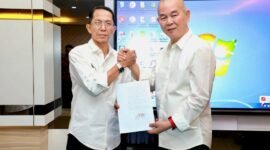 Perjanjian Kerja Sama Pemanfaatan (KSP) Barang Milik Daerah dengan PT Usaha Jaya Karya Makmur (PT UJKM) untuk pembangunan dan operasional Pasar Induk Jodoh. Foto: Humas Diskominfo Batam