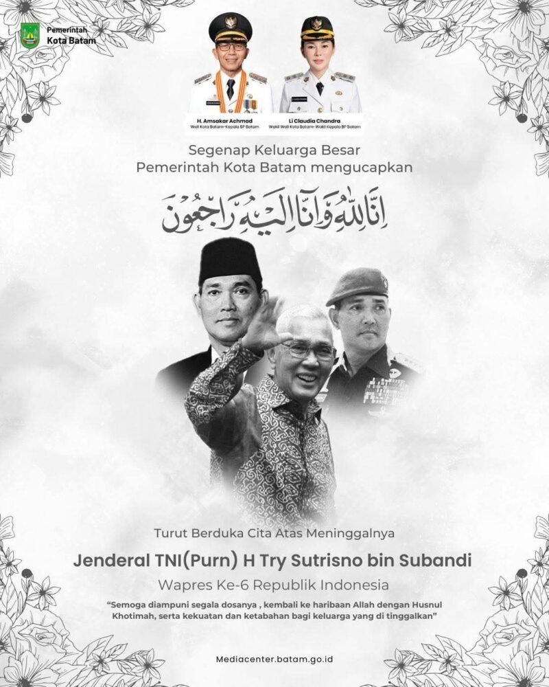 Hari Berkabung Nasional atas wafatnya Wakil Presiden ke-6 RI, Try Sutrisno. 