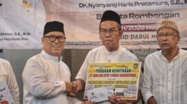 Wakil Gubernur Kepri Nyanyang Haris Pratamura memimpin Safari Ramadan 1447 H pada Sabtu (28/2/2026). Foto: Diskominfo Kepri
