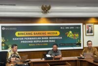 Kepala Perwakilan BI Kepri Rony Widijarto, saat giat Bincang Bareng Media, di Gedung BI Kepri, Batamcentre, Selasa (3/3/2026). Foto: Istimewa