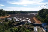 Kondisi Waduk Sei Jago nampak dari udara. Foto: Diskominfo Kepri 
