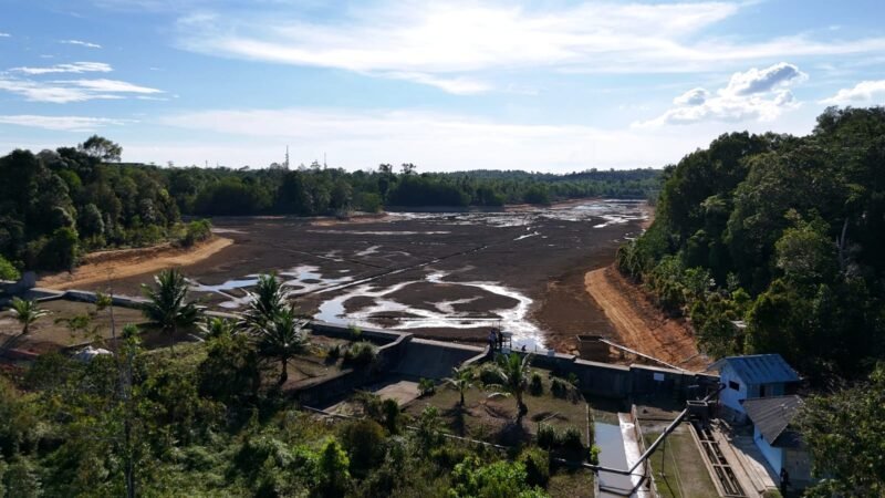 Kondisi Waduk Sei Jago nampak dari udara. Foto: Diskominfo Kepri 