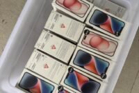 Hasil pencacahan menunjukkan total 337 unit handphone,yang digagalkan Bea Cukai Batam, di Pelabuhan Roro, Telaga Punggur, kemarin. Foto: Istimewa