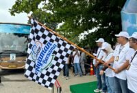 PT Pegadaian Kantor Wilayah (Kanwil) II Pekanbaru, lepas 315 pemudik menuju kampung halaman. Foto: Istimewa