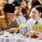 Amsakar Achmad bersama Li Claudia Chandra menghadiri halalbihalal tingkat Kecamatan Seibeduk di fasilitas umum Puri Agung IV Tahap 2, Kelurahan Mangsang, Selasa (31/3/2026) malam. Humas Diskominfo Batam