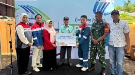 Pasar Murah bagi masyarakat Kelurahan Teluk Kabung Tengah, Kecamatan Bungkus Teluk Kabung, Kota Padang, Kamis (16/4/2026). Foto: Istimewa