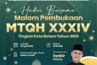 Ilustrasi MTQH XXXIV Tingkat Kota Batam