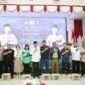 Wali Kota Batam, Amsakar Achmad, bersama Wakil Wali Kota Batam, Li Claudia Chandra, menghadiri halalbihalal Polda Kepri bersama komunitas pengemudi online serta serikat buruh se-Kepri, Selasa (14/4/2026).  Foto: Humas Diskominfo Batam