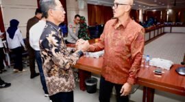 Wali Kota Batam, Amsakar Achmad, menerima kunjungan kerja Forum Koordinasi Pimpinan Daerah (Forkopimda) Kabupaten Bangli, Bali, di Kantor Wali Kota Batam, Senin (27/4/2026). Foto: Humas Diskominfo Batam