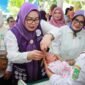 Ajakan tersebut disampaikan saat peringatan Hari Posyandu Nasional 2026 yang digelar di Kecamatan Sekupang dan Kecamatan Lubukbaja, Rabu (29/4/2026). Foto: Humas Diskominfo Batam