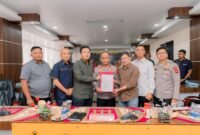 Rapat koordinasi ini dihadiri Kapolda Sumbar, Dirreskrimsus, jajaran PJU, Hiswana Migas, mitra SPBU dan LPG, agen industri, serta seluruh Polres se-Sumatera Barat. Foto: Istimewa