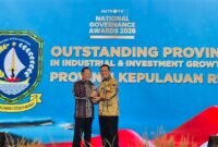 Gubernur Kepri, Ansar Ahmad, memboyong dua penghargaan bergengsi dalam National Governance Awards (NGA) 2026 di The Ritz-Carlton Jakarta, Jumat (24/4/2026). Foto: Diskominfo Kepri