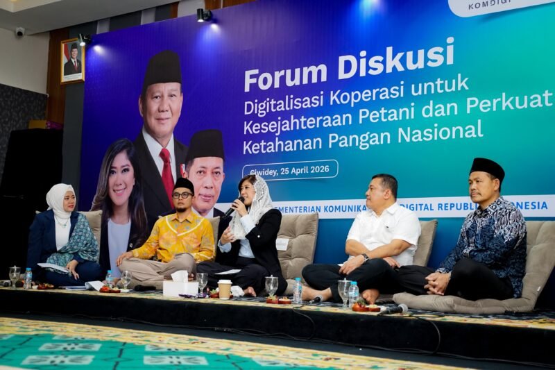 Menteri Komunikasi dan Digital, Meutya Hafid, menegaskan hal itu saat meninjau Koperasi Al Ittifaq di Ciwidey, Kabupaten Bandung, Jawa Barat, Sabtu (25/4/2026).
