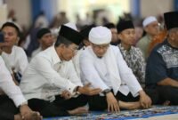 Tabligh Akbar dan Halalbihalal yang digelar Dewan Pimpinan Daerah (DPD) Asosiasi Guru Pendidikan Agama Islam Indonesia (AGPAII) Kota Batam di Masjid Sultan Mahmud Riayat Syah, Sabtu (18/4/2026). Foto: Humas Diskominfo Batam