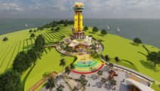 Rencana pembangunan Museum dan Monumen Tugu Bahasa sebagai destinasi wisata di Pulau Penyegat. Foto: Dinas PUPP Kepulauan Riau