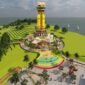 Rencana pembangunan Museum dan Monumen Tugu Bahasa sebagai destinasi wisata di Pulau Penyegat. Foto: Dinas PUPP Kepulauan Riau