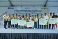 PT Pegadaian sukses menggelar ajang lari perdana Tring! Golden Run 2026 di kawasan Parkir Timur Senayan, Jakarta, Minggu (26/4/2026). Foto: Humas Pegadaian