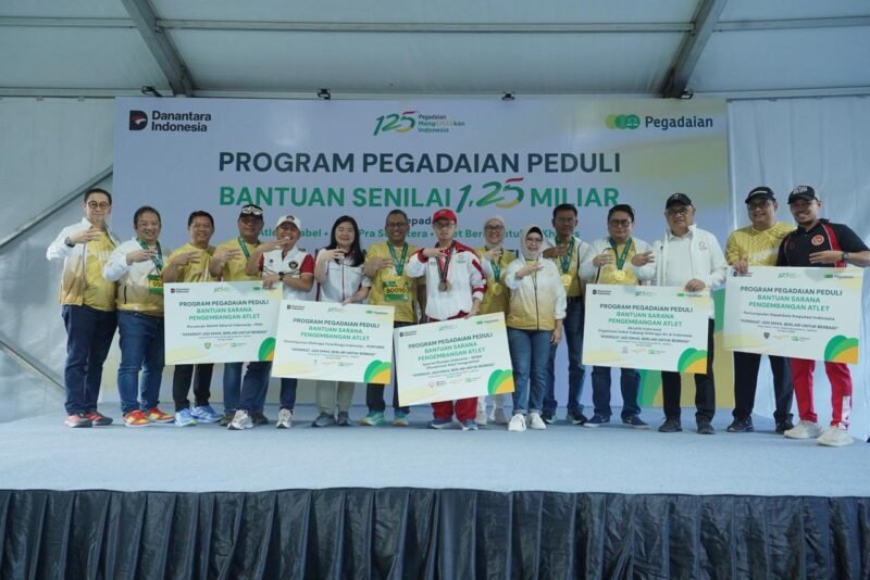 PT Pegadaian sukses menggelar ajang lari perdana Tring! Golden Run 2026 di kawasan Parkir Timur Senayan, Jakarta, Minggu (26/4/2026). Foto: Humas Pegadaian