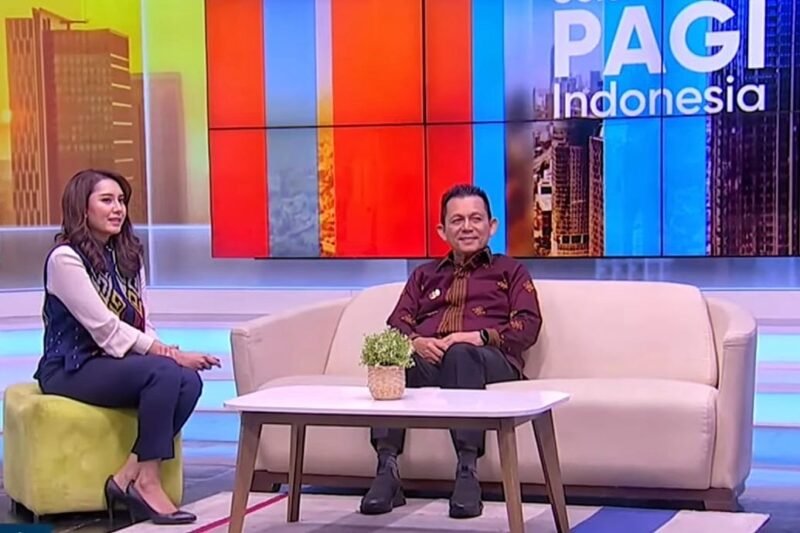 Gubernur Kepri Ansar Ahmad, memaparkan strategi pengembangan Kawasan Perdagangan Bebas dan Pelabuhan Bebas (KPBPB) Bintan dan Karimun saat tampil dalam program Selamat Pagi Indonesia Metro TV, Jumat (24/4/2026). Foto: Diskominfo Kepri
