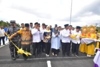 Peresmian penggunaan Jembatan Semala, Kabupaten Natuna, Jumat (3/4/2026). Sumber: Protokol dan Komunikasi Pimpinan Kabupaten Natuna
