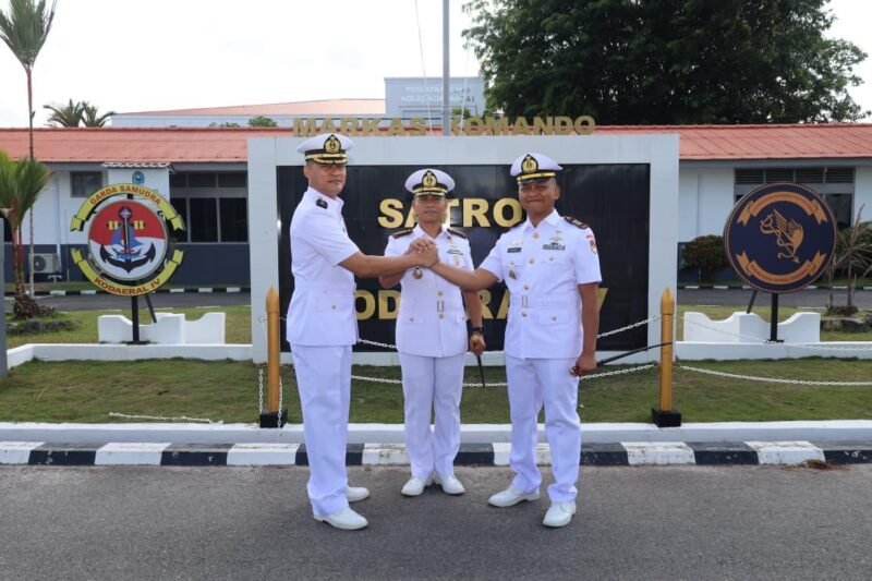 Serah terima jabatan Komandan KRI Krait-827 di Mako Satrol Kodaeral IV, Batam, Senin (13/4/2026). Foto: Istimewa