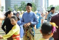 Upacara Bendera Peringatan Hari Pendidikan Nasional (Hardiknas) Tingkat Kota Batam 2026 di Dataran Engku Putri, Senin (11/5/2026). Foto: Humas Sekwan Batam