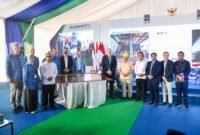 Peresmian Gedung Cakrawala dan Nusantara, Kamis (28/5/2026) dihadiri Menteri BPN/Bappenas Rachmat Pambudy, Gubernur Kepri Ansar Ahmad, Wagub Kepri Nyanyang Haris Pratamura serta jajaran PT McDermott Indonesia. Foto: Biro ADPIM Kepri