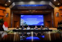 Menteri Pariwisata Widiyanti Putri Wardhana saat Konferensi Pers “Peningkatan Kualitas Tata Kelola Ekosistem Usaha Pariwisata Sektor Akomodasi” di Gedung Sapta Pesona, Jakarta, Selasa (26/5/2026). Foto: Kemenpar RI