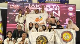 Tim Spider Jujitsu Kota Batam, berhasil meraih Juara Umum III pada Jakarta Jiu Jitsu Open 2026 yang berlangsung di Food Centrum Sunter, Jakarta Utara, Sabtu (30/5/2026). Foto: Istimewa