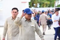 Presiden RI Prabowo Subianto saat meninjau Kampung Nelayan Merah Putih (KNMP) di Kelurahan Leato Selatan, Kecamatan Dumbo Raya, Kota Gorontalo, Sabtu (9/5/2026). (Foto : Bahrian)