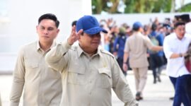Presiden RI Prabowo Subianto saat meninjau Kampung Nelayan Merah Putih (KNMP) di Kelurahan Leato Selatan, Kecamatan Dumbo Raya, Kota Gorontalo, Sabtu (9/5/2026). (Foto : Bahrian)